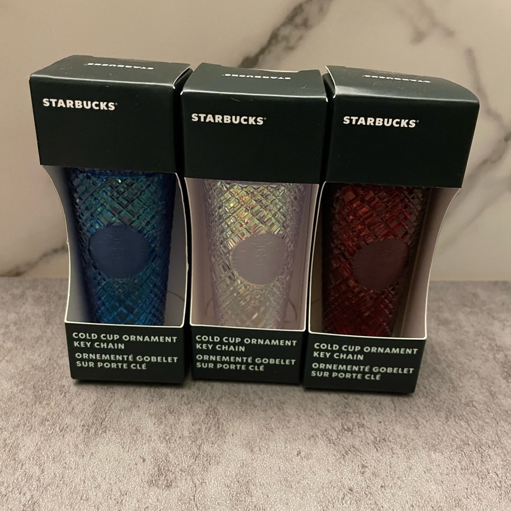 NWT Starbucks Jeweled Keychain/Ornament Bundle - Picture 3 of 5